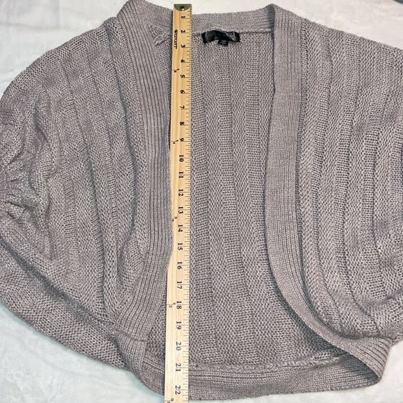 Metropark Light Gray Ribbed Open-Front Cardigan - Picture 5 of 7